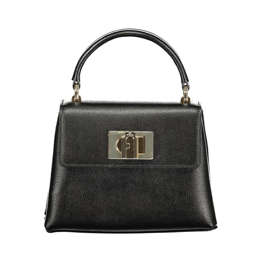 Furla Nero Leather Women Handbag - ClickThatClicks 