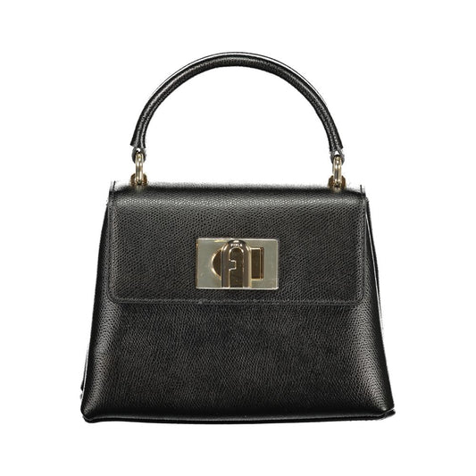 Furla Nero Leather Women Handbag - ClickThatClicks 
