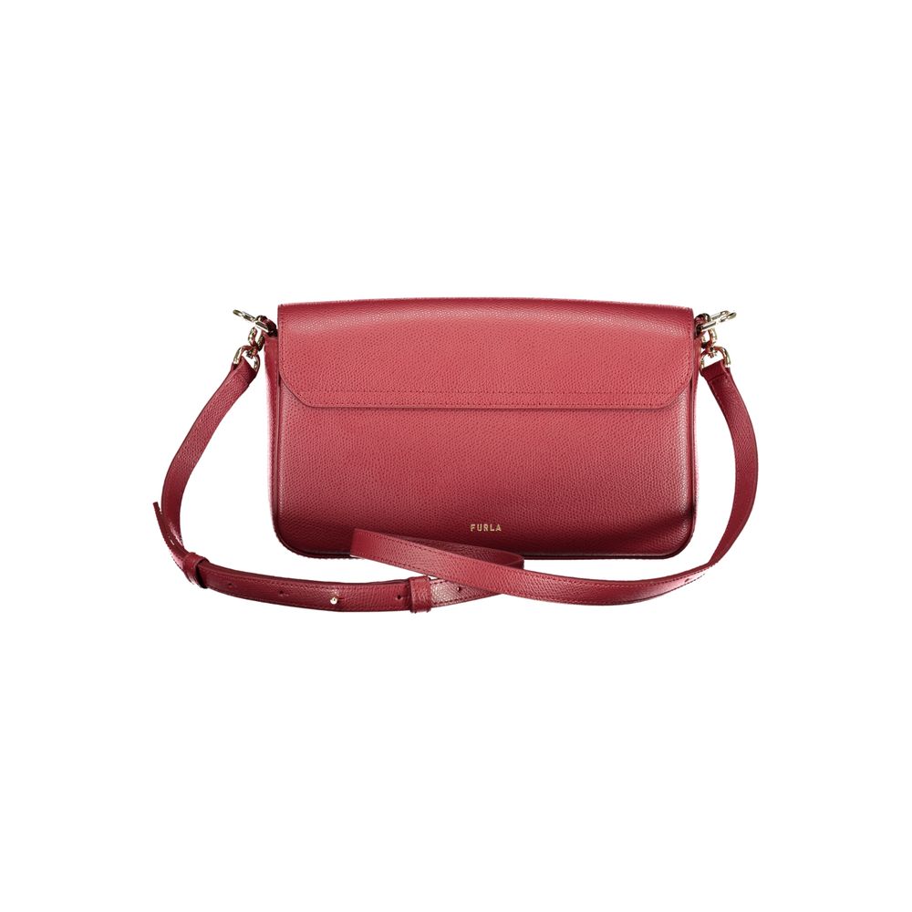 Furla Rosso Leather Women Handbag - ClickThatClicks 