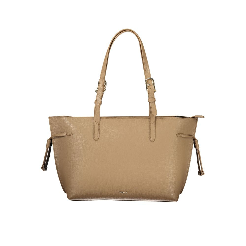 Furla Marrone Leather Woman Handbag - ClickThatClicks 