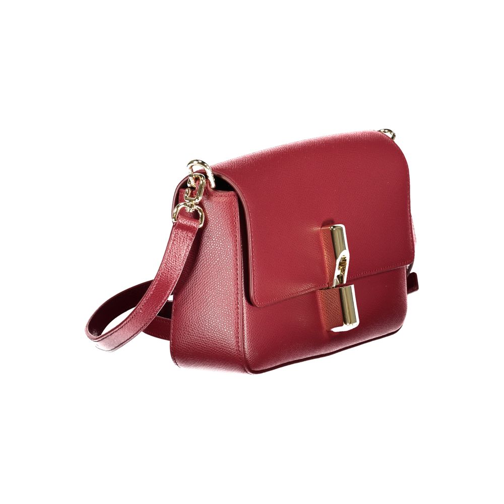 Furla Rosso Leather Women Handbag - ClickThatClicks 