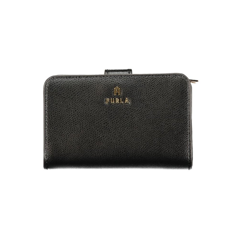 Furla Black Leather Women Wallet