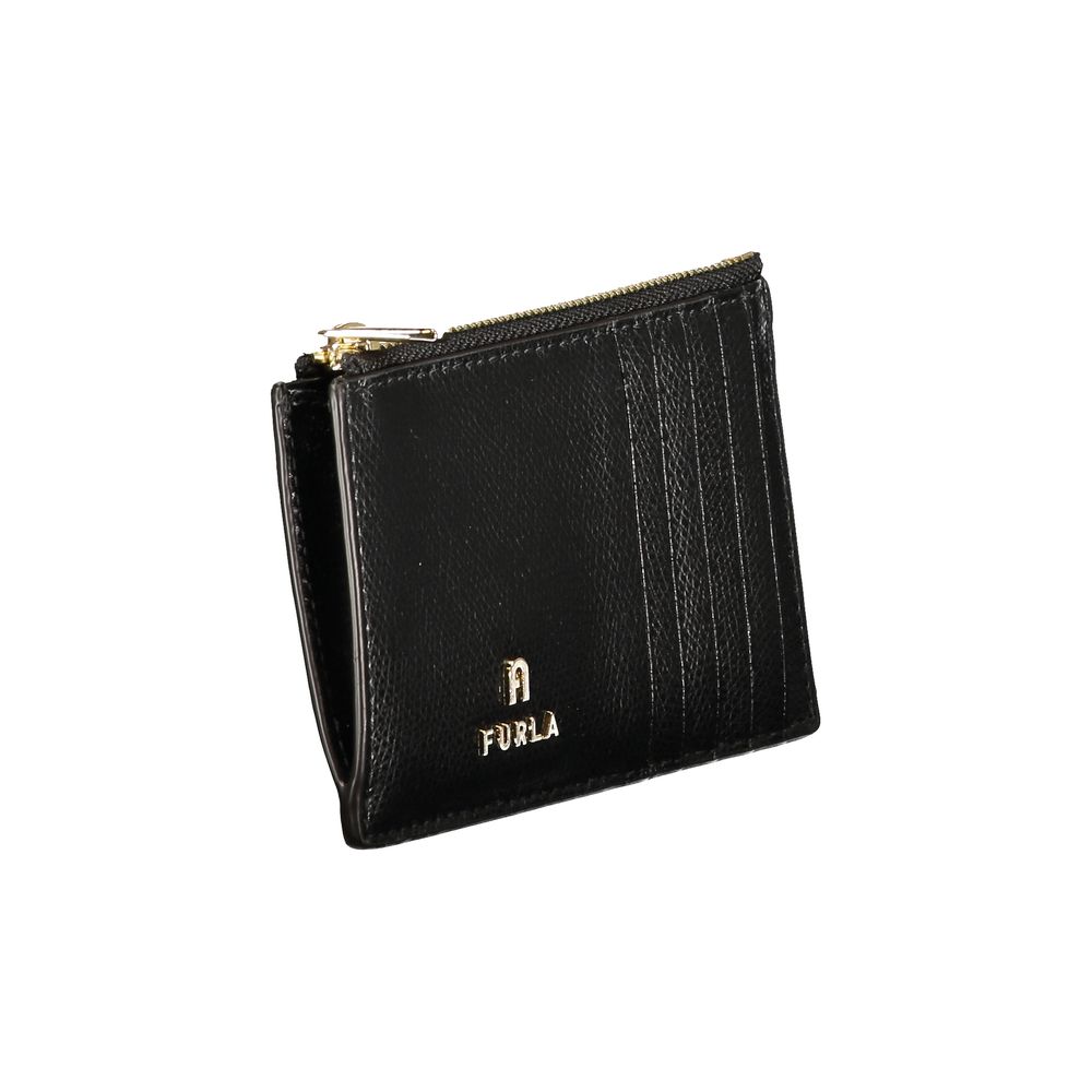 Furla Black Leather Women Wallet - ClickThatClicks 