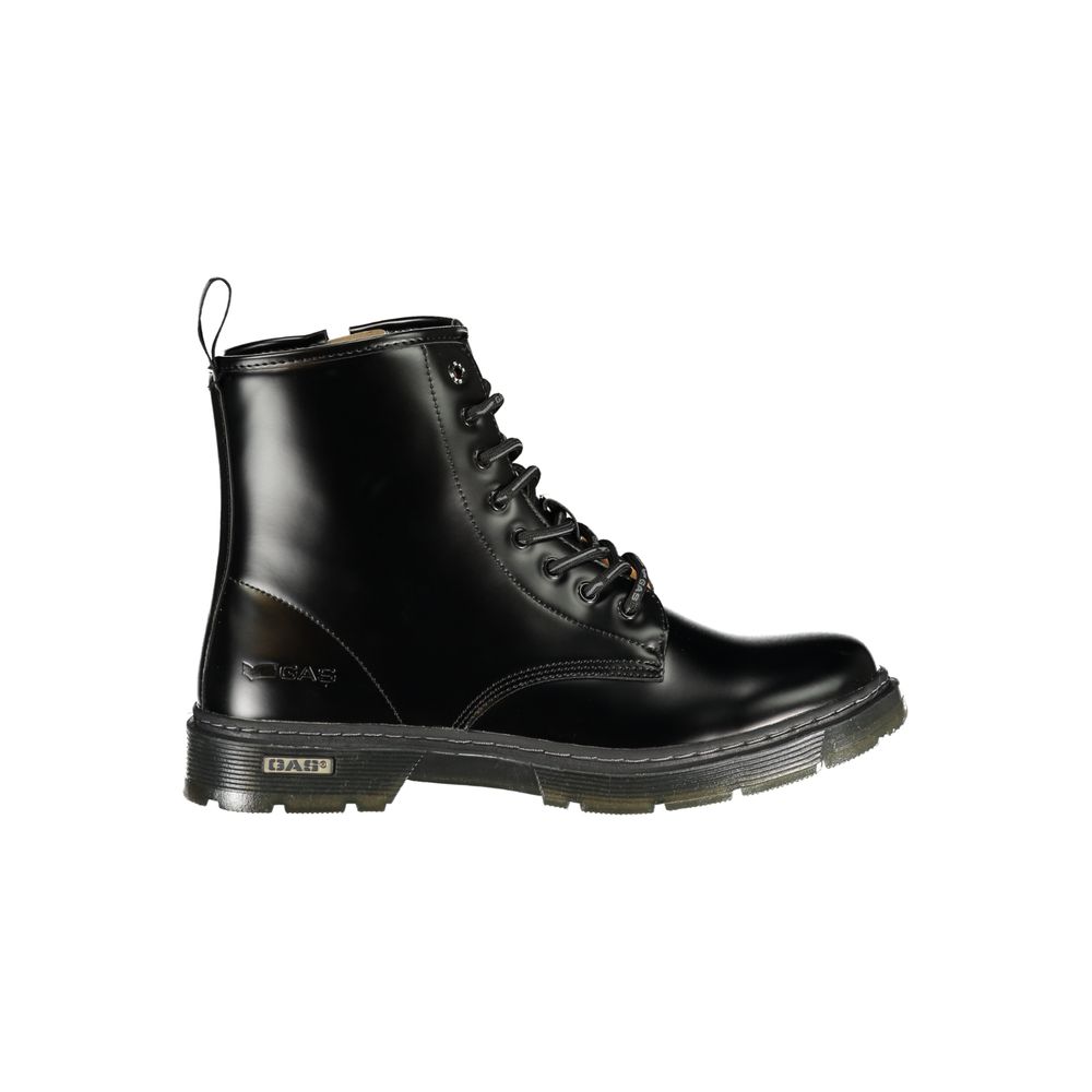 Gas Black Polyurethane Men Ankle Boot