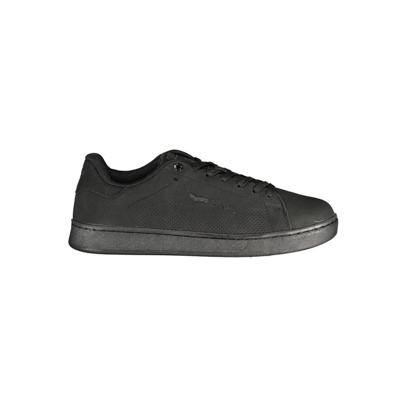 Gas Black Polyurethane Men Sneaker
