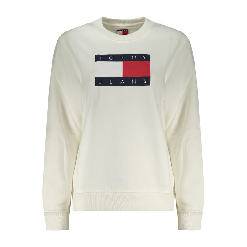 Tommy Hilfiger Bianco Cotton Women Sweatshirt