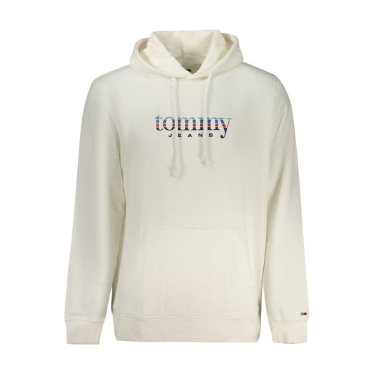 Tommy Hilfiger White Cotton Men's Hoodie - ClickThatClicks 