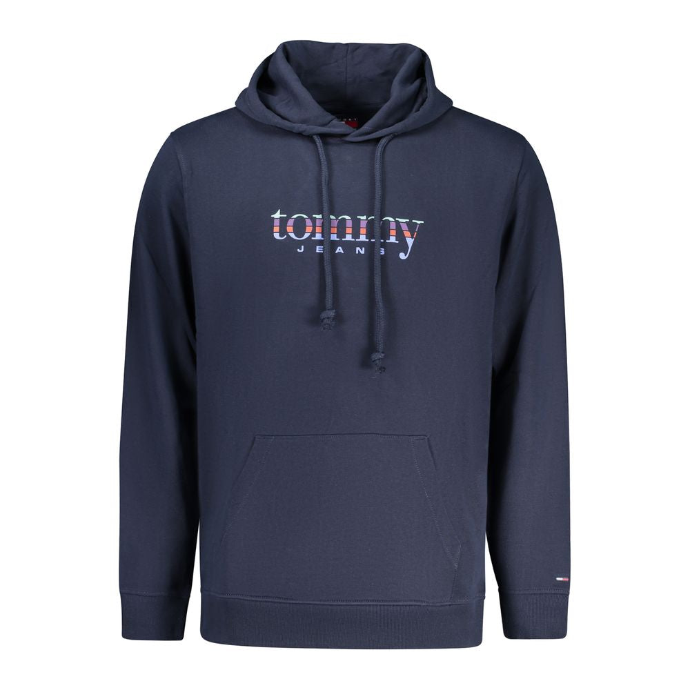Tommy Hilfiger Blue Cotton Men Hoodie - ClickThatClicks 