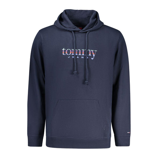 Tommy Hilfiger Blue Cotton Men Hoodie - ClickThatClicks 