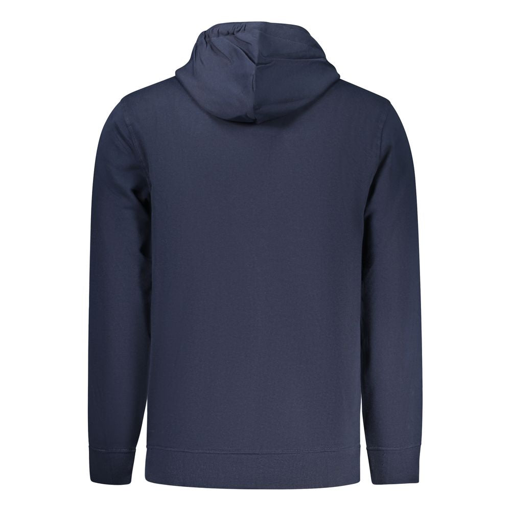 Tommy Hilfiger Blue Cotton Men Hoodie - ClickThatClicks 