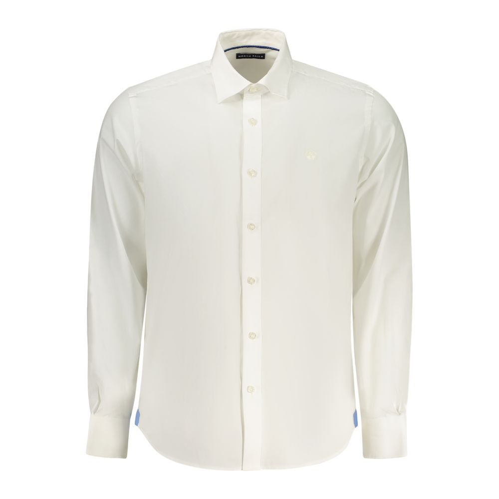North Sails White Cotton Men's Shirt - ClickThatClicks 