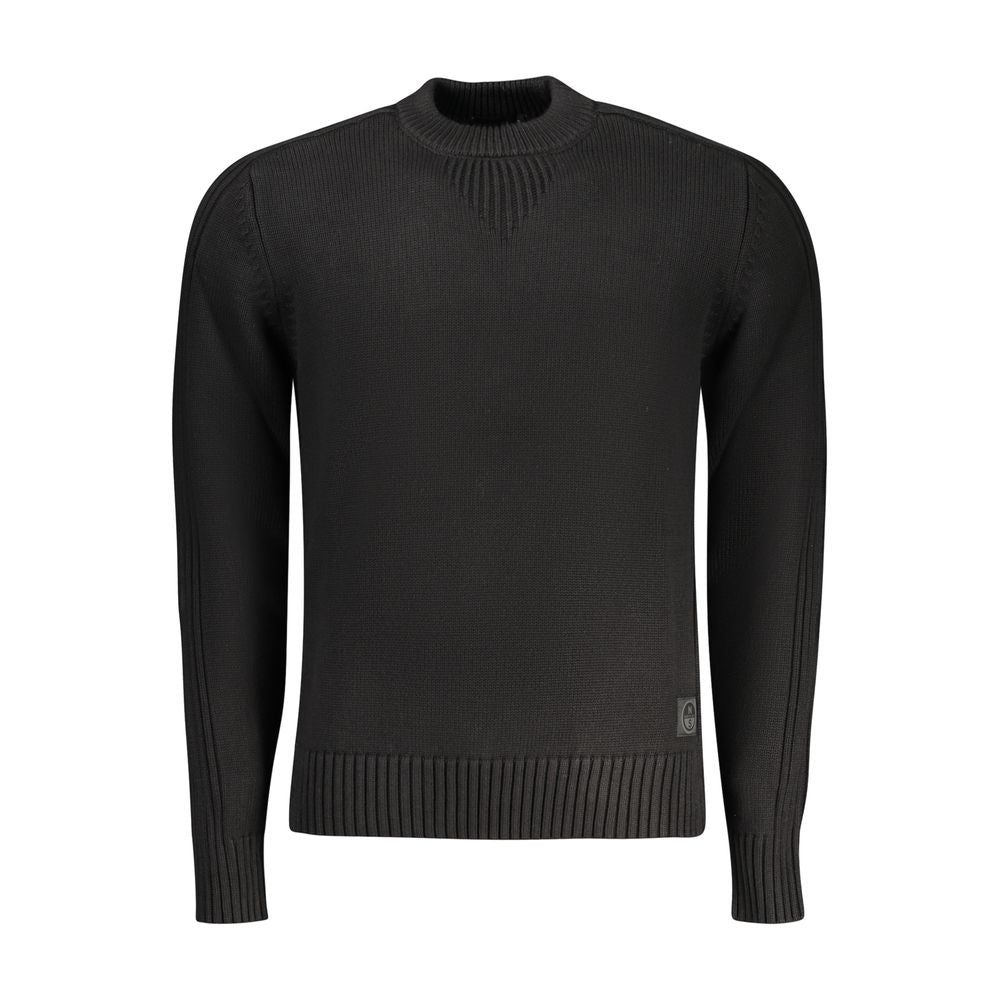 North Sails Black Cotton Men Sweater - ClickThatClicks 