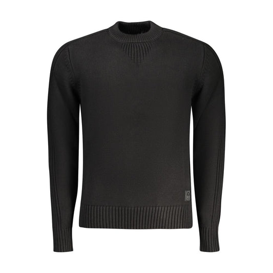 North Sails Black Cotton Men Sweater - ClickThatClicks 