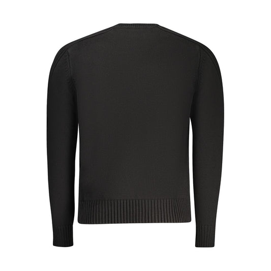 North Sails Black Cotton Men Sweater - ClickThatClicks 