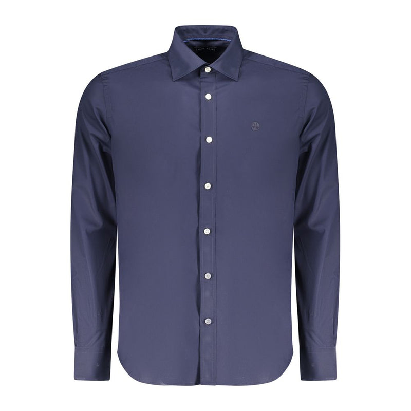 North Sails Blu Cotton Men Shirt