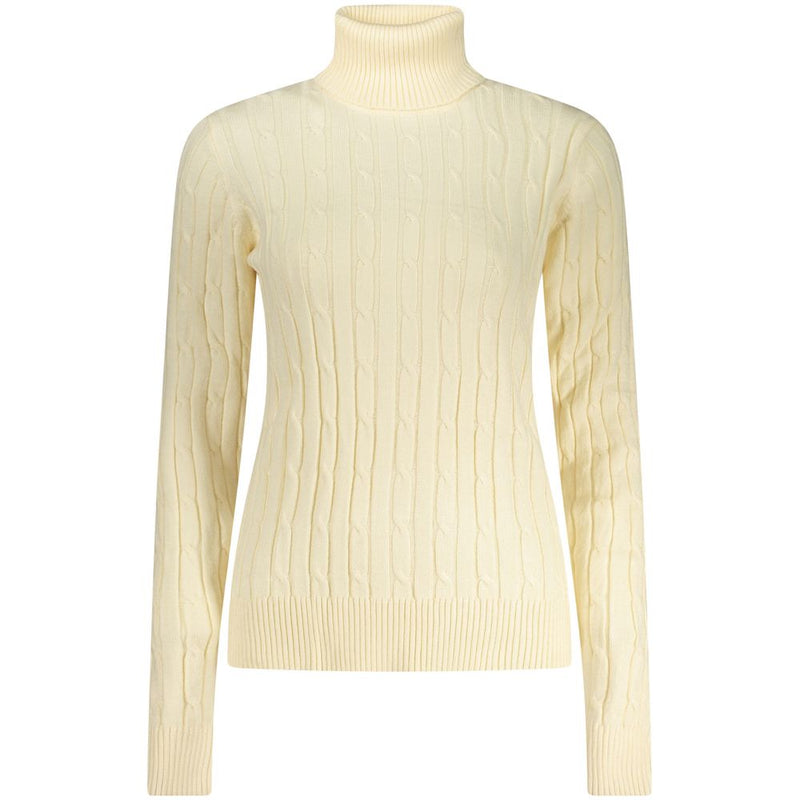 Norway 1963 White Viscose Women's Turtleneck Sweater