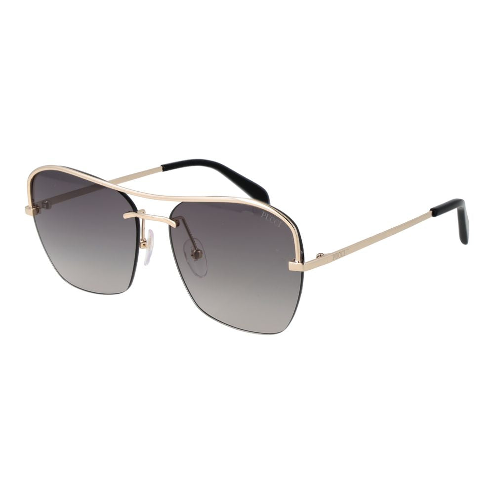 Emilio Pucci Gold Metal Sunglasses