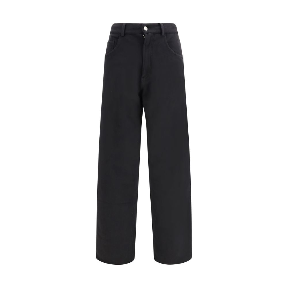 MM6 Black Cotton Athletic Pants - ClickThatClicks 