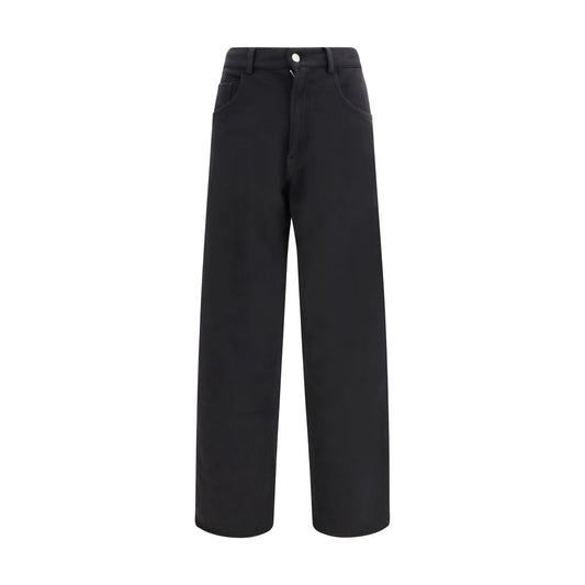 MM6 Black Cotton Athletic Pants - ClickThatClicks 