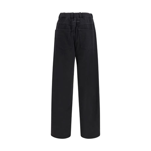 MM6 Black Cotton Athletic Pants - ClickThatClicks 