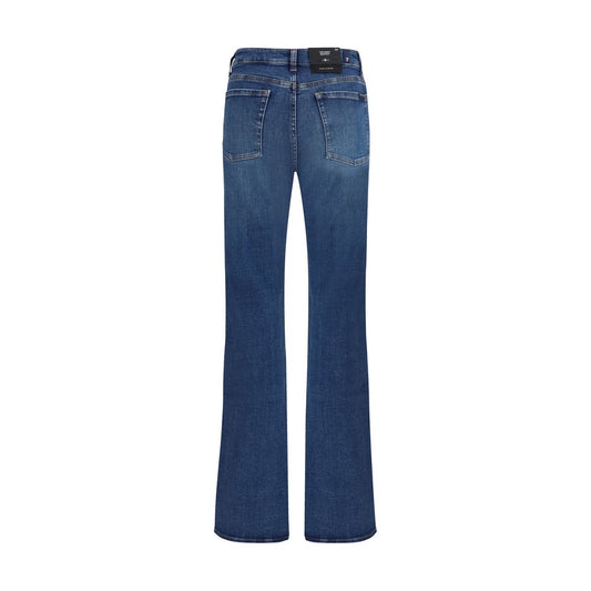7FOR Blue Cotton Bootcut Jeans - ClickThatClicks 