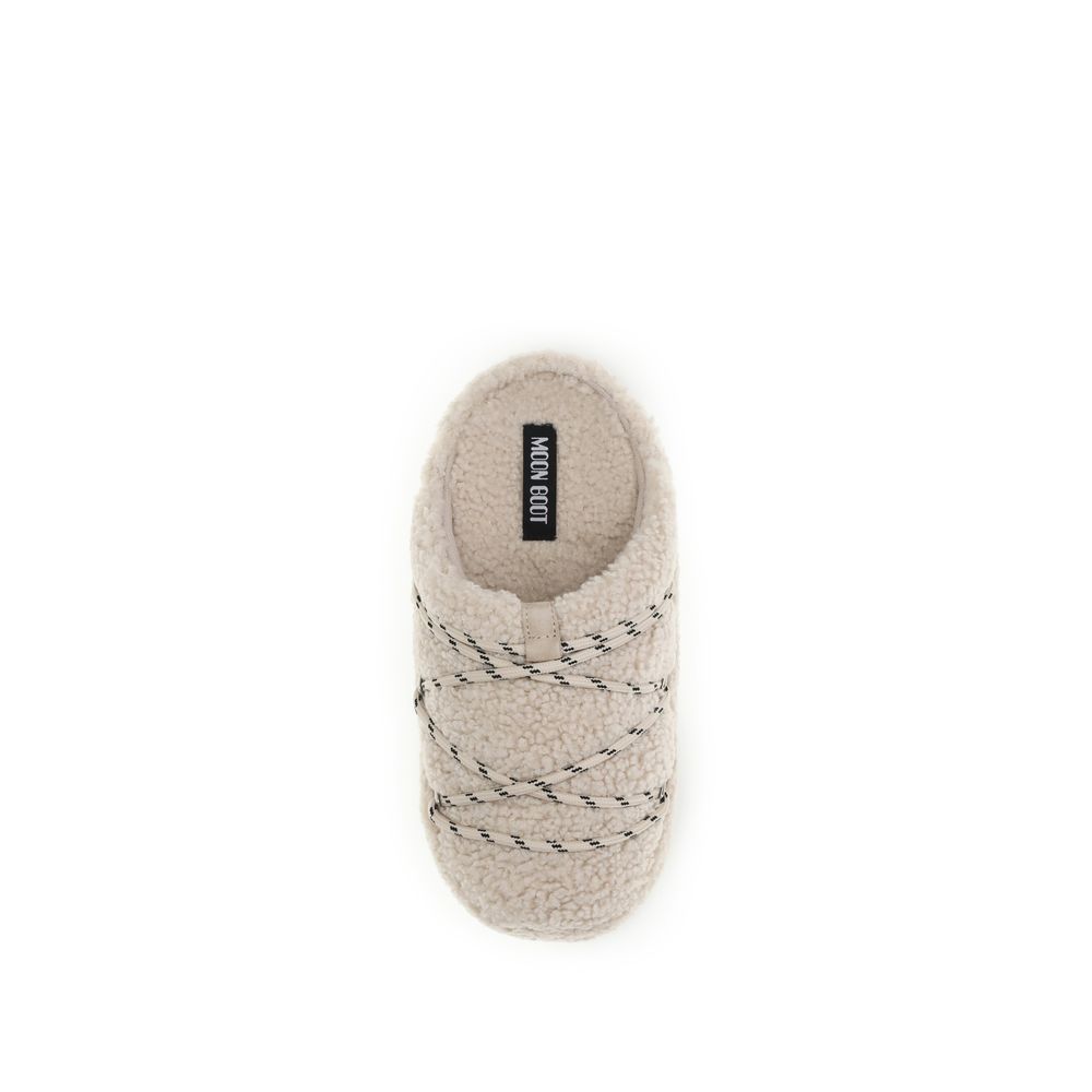Moon Boot Beige Polyamide Flats - ClickThatClicks 