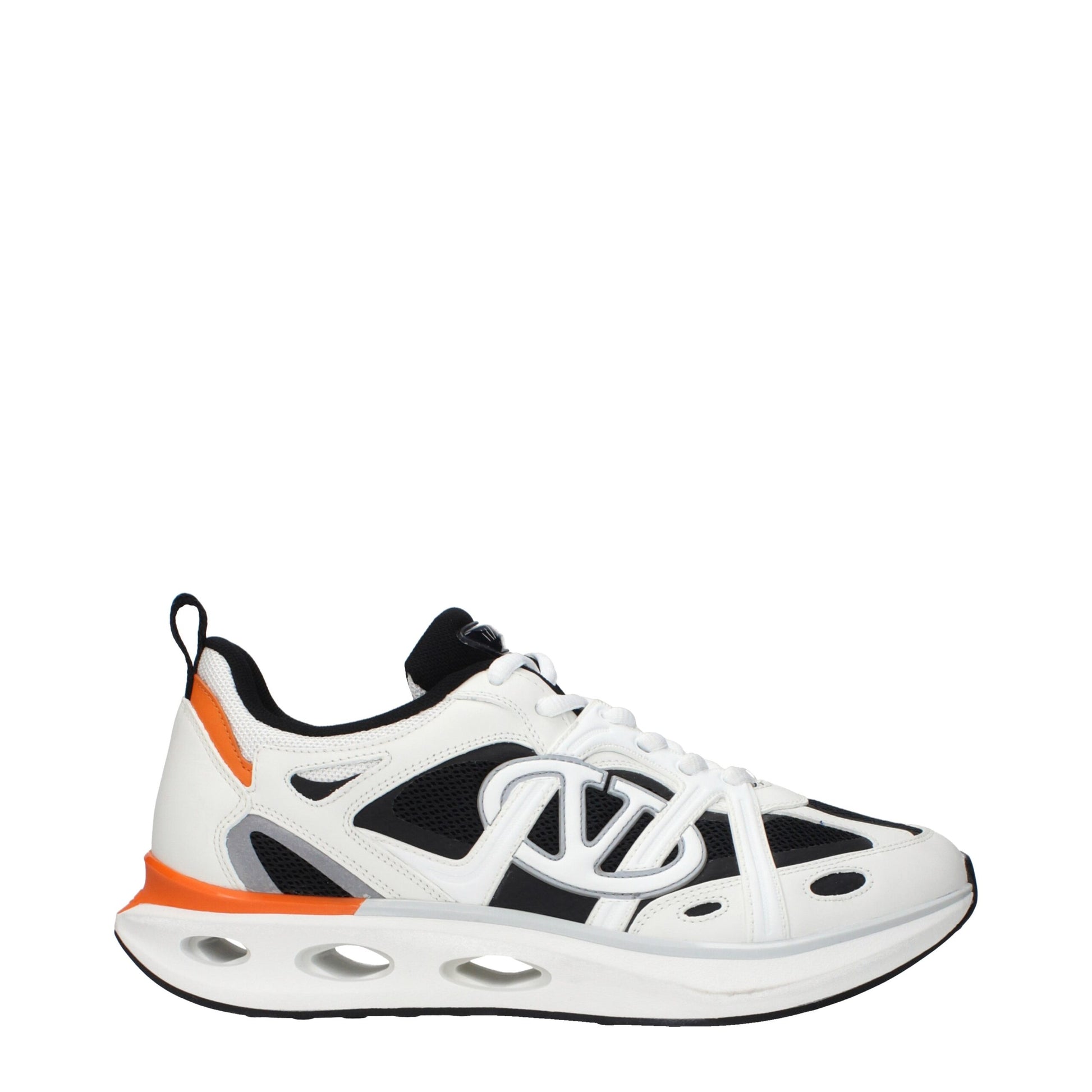 Valentino Garavani White Fabric Athletic Sneakers - ClickThatClicks 