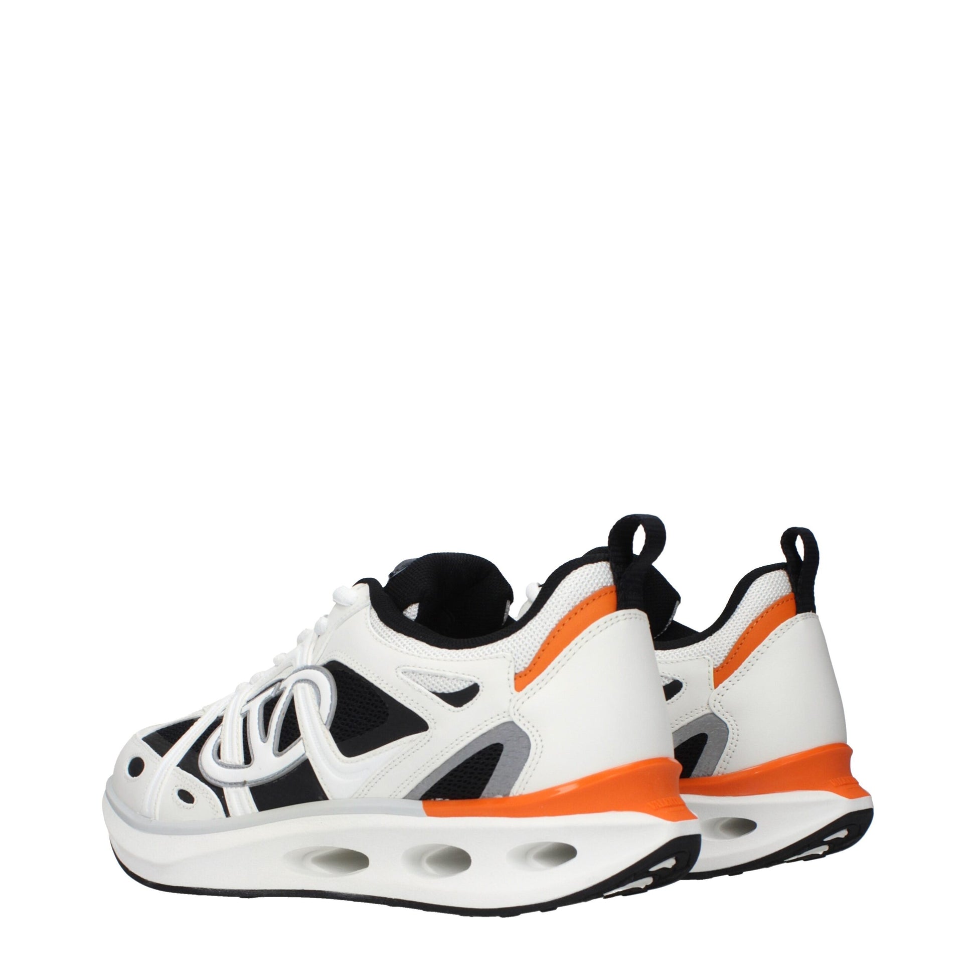 Valentino Garavani White Fabric Athletic Sneakers - ClickThatClicks 