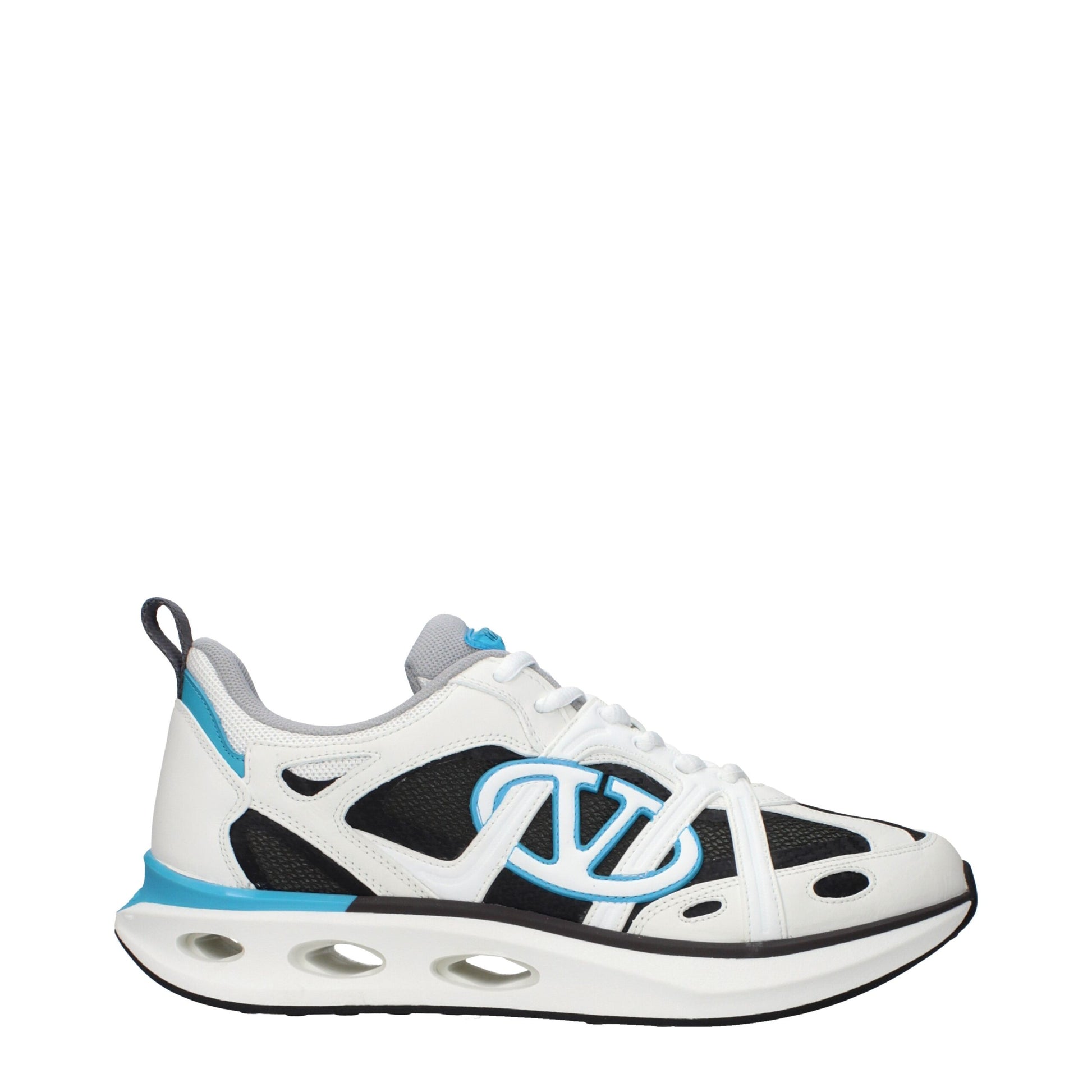 Valentino Garavani White Fabric Athletic Sneakers - ClickThatClicks 