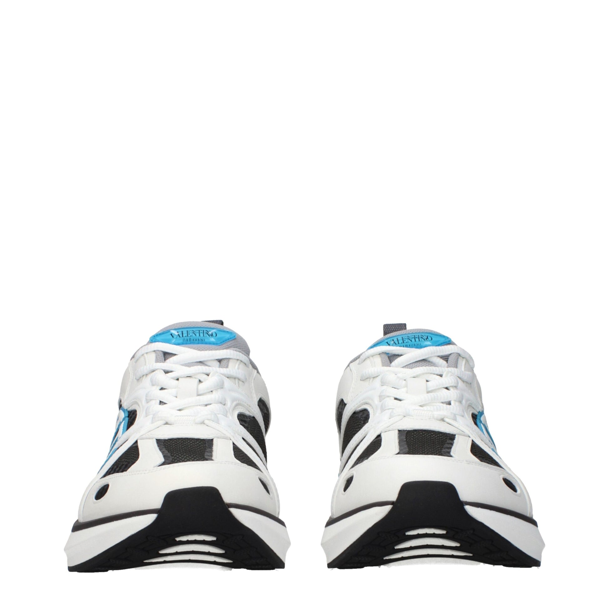 Valentino Garavani White Fabric Athletic Sneakers - ClickThatClicks 