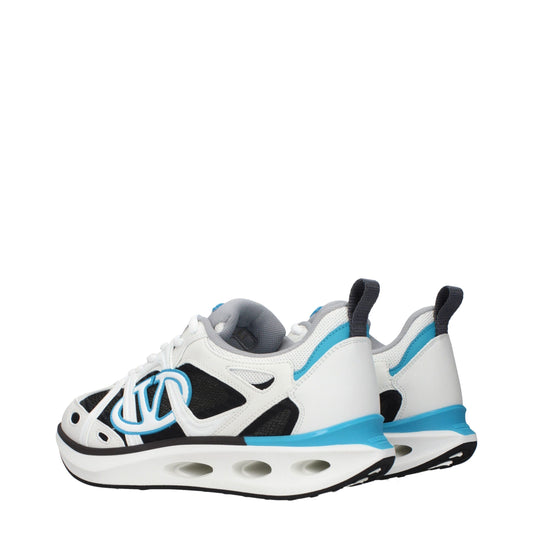Valentino Garavani White Fabric Athletic Sneakers - ClickThatClicks 