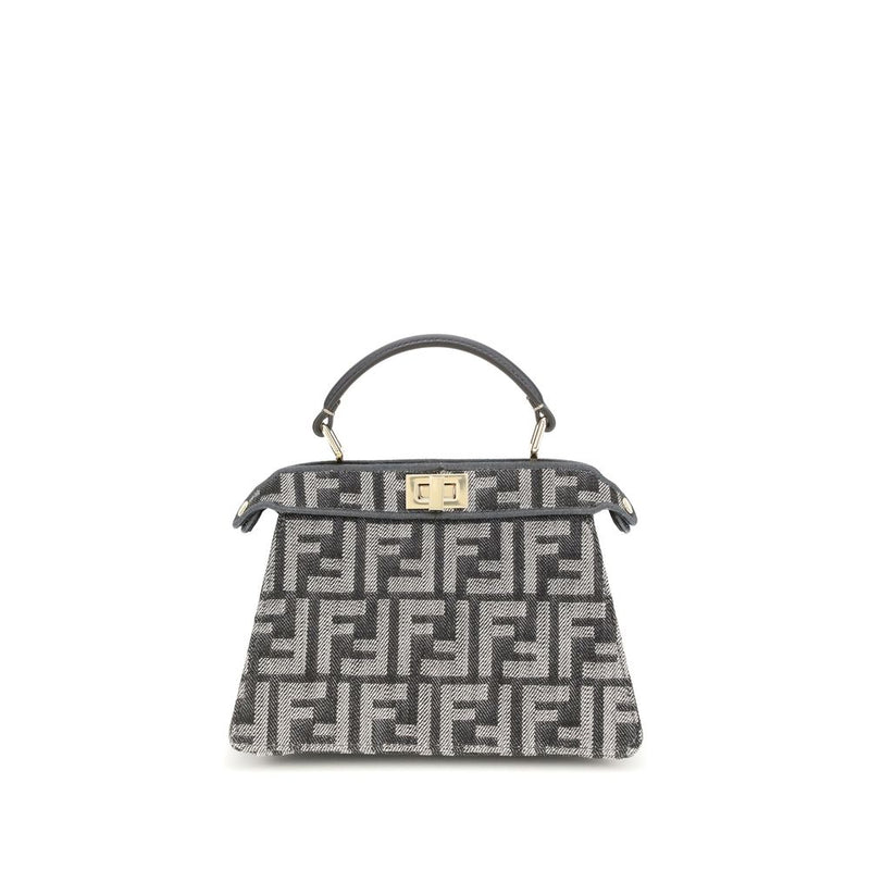 Fendi Blue Fabric Shoulder Bag