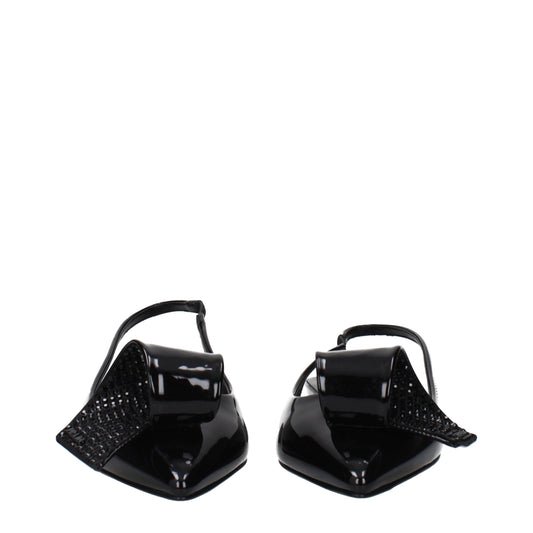 Prada Black Leather Flat Sandals - ClickThatClicks 