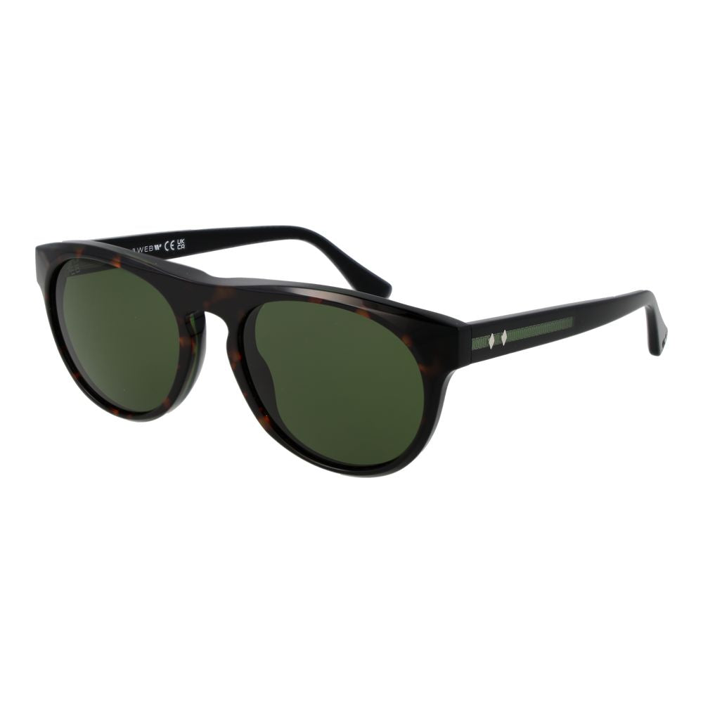 Web Brown Acetate Sunglasses - ClickThatClicks 
