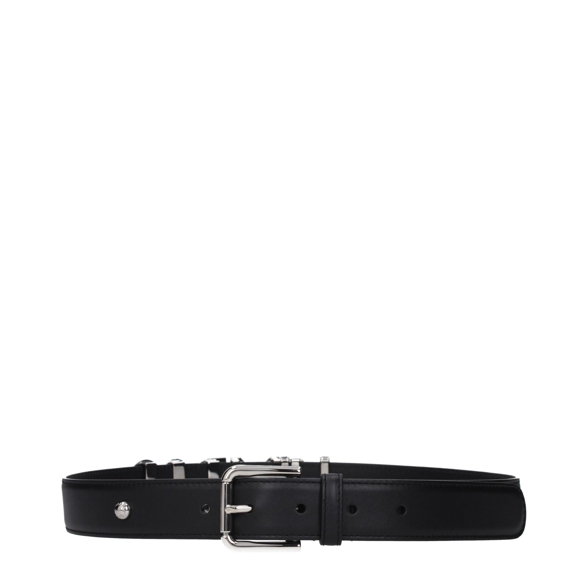 Dolce & Gabbana Black Leather Regular Belt - ClickThatClicks 