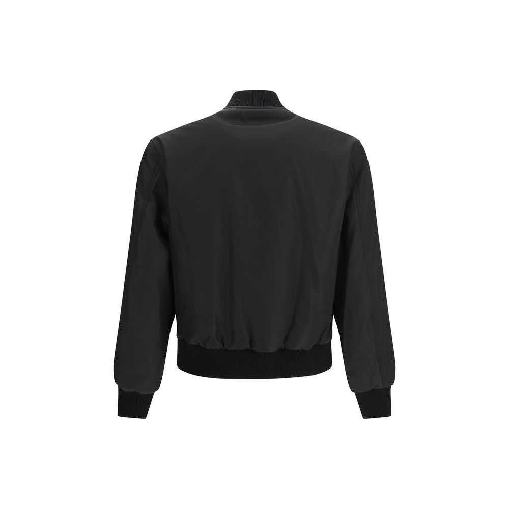 Versace Black Polyamide Bomber - ClickThatClicks 
