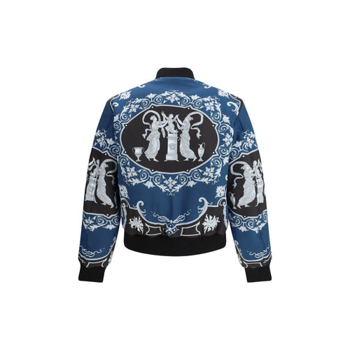 Versace Black Polyamide Bomber - ClickThatClicks 