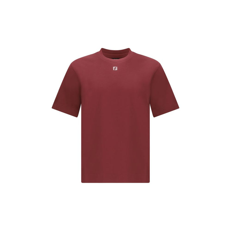 Fendi Bordeaux Cotton T-Shirt