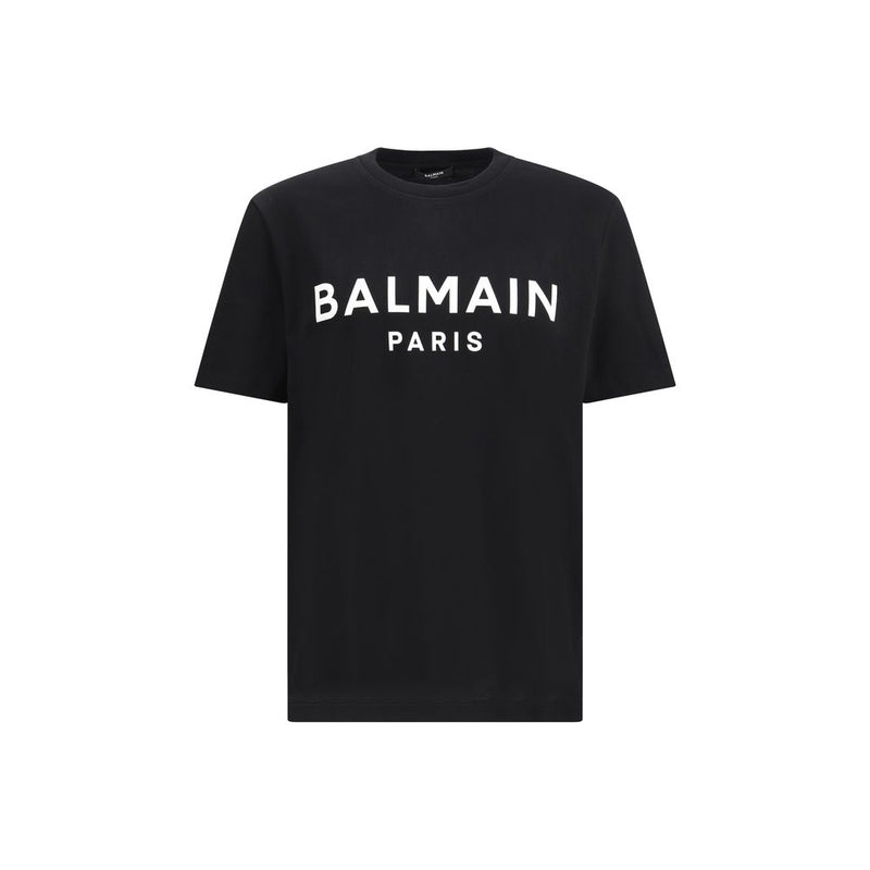 Balmain Black Cotton T-Shirt