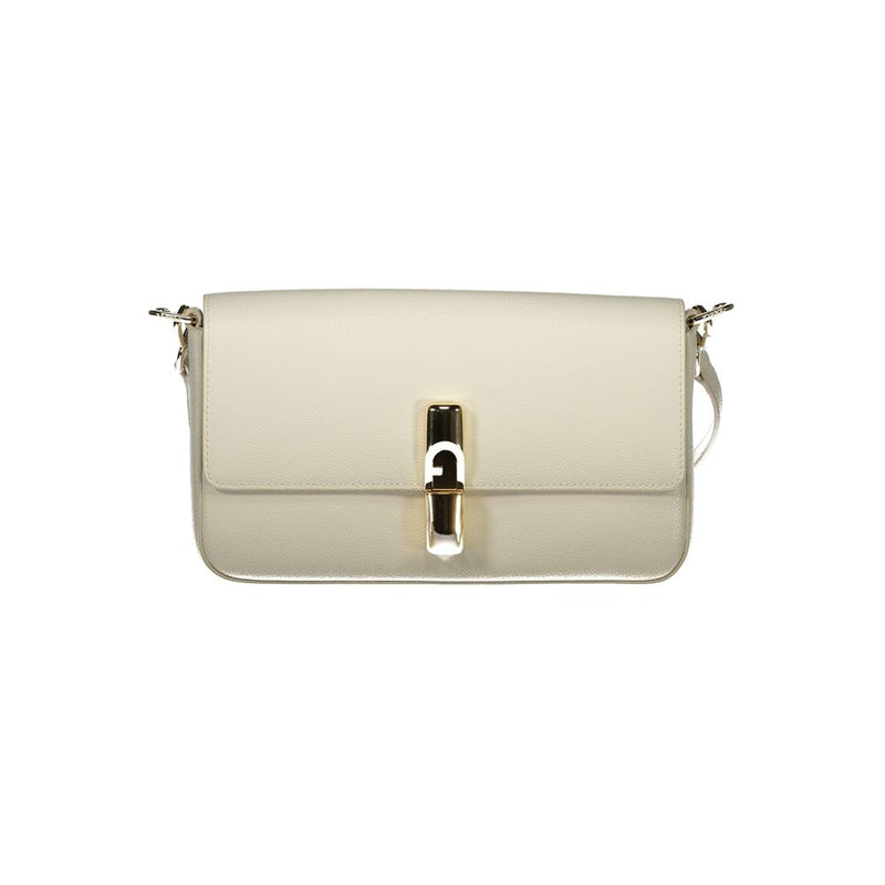 Furla White Leather Handbag