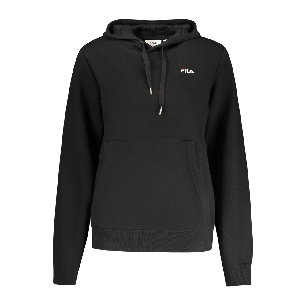 Fila Black Cotton Women's Hoodie - ClickThatClicks 
