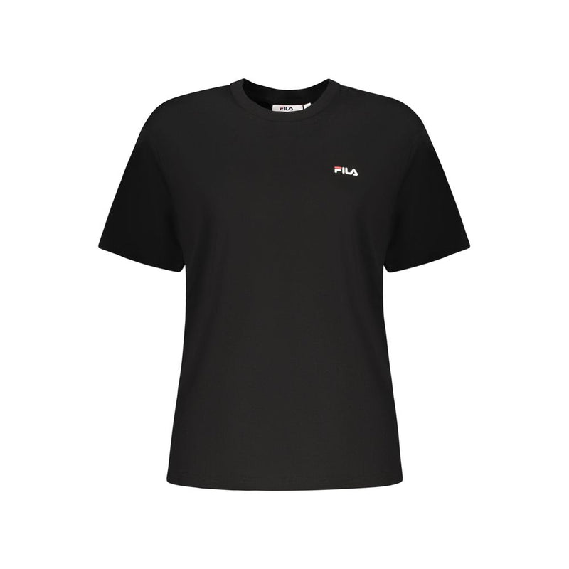 Fila Black Cotton Women T-Shirt