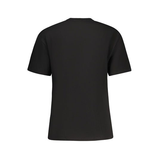Fila Black Cotton Women T-Shirt - ClickThatClicks 