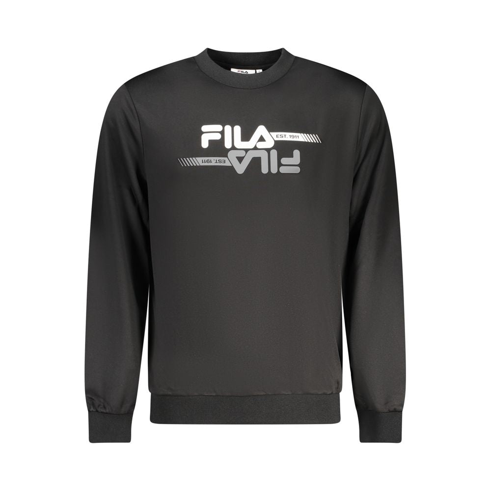 Fila Black Polyester Men Sweatshirt - ClickThatClicks 
