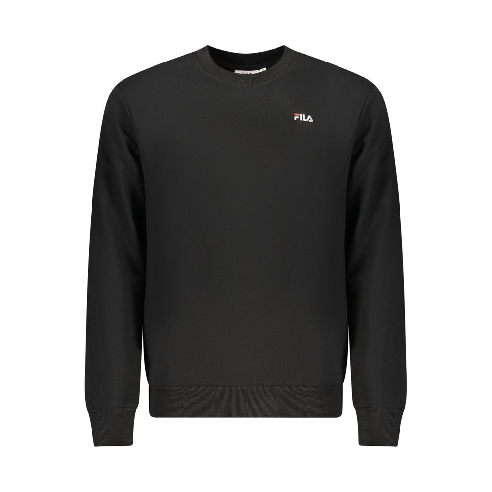 Fila Black Organic Cotton Men Sweatshirt - ClickThatClicks 