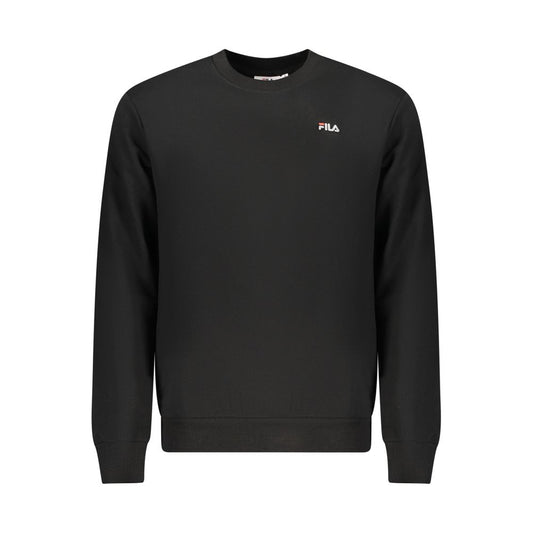 Fila Black Organic Cotton Men Sweatshirt - ClickThatClicks 