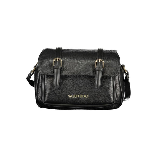 Mario Valentino Black Polyurethane Women Shoulder Bag - ClickThatClicks 