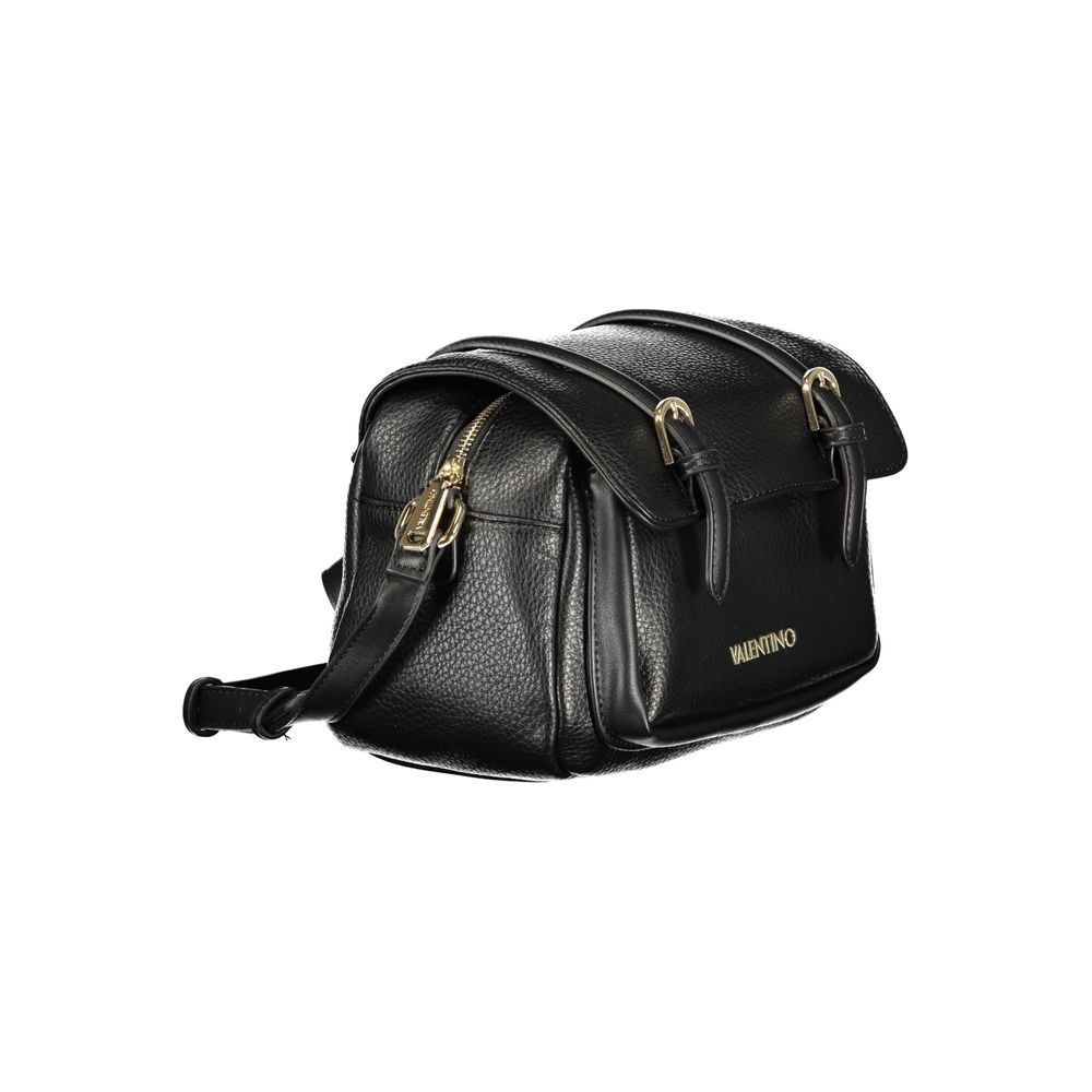 Mario Valentino Black Polyurethane Women Shoulder Bag - ClickThatClicks 