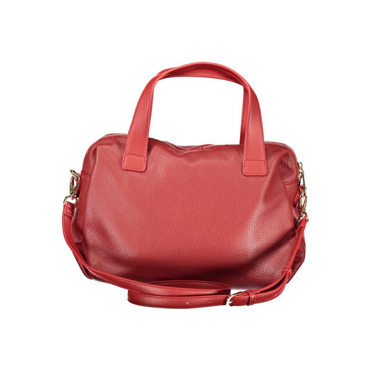 Mario Valentino Red Polyurethane Women Handbag - ClickThatClicks 