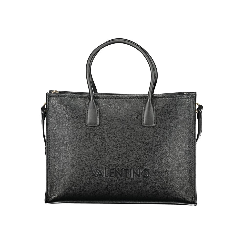 Mario Valentino Black Polyurethane Women Handbag - ClickThatClicks 